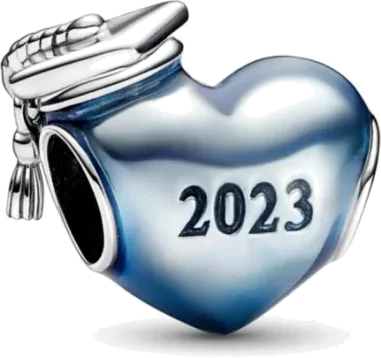 Charm Cœur Diplômé 2023 Bleu