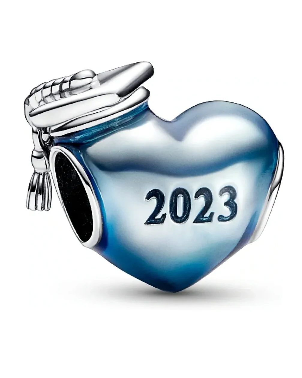 Charm Pandora Cœur Diplômé 2023 Argent 925 Bleu Femme
