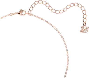 Collier Iconic Swan Swarovski - Or Rose et Cristaux Noirs — vue 3