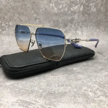Lunettes de soleil Chrome Hearts Ripping - Aviateur métal — vue 18