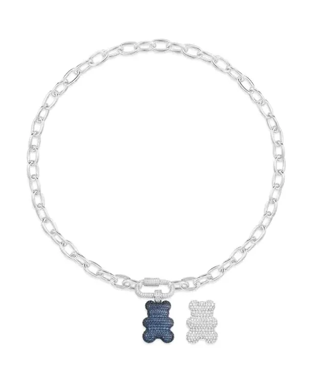 Collier APM Monaco Yummy Bear Master Baba argent 925 oxyde de zirconium