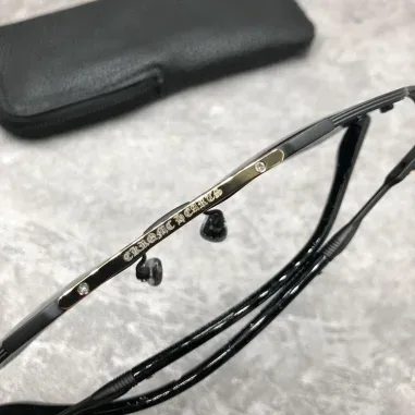 Lunettes de soleil Chrome Hearts Ripping - Aviateur métal — vue 12