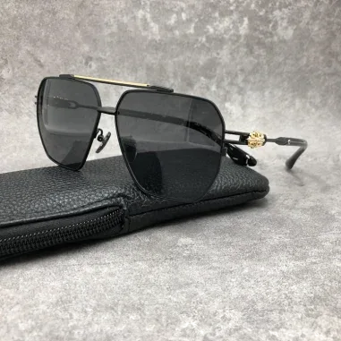 Lunettes de soleil Chrome Hearts Ripping - Aviateur métal — vue 13