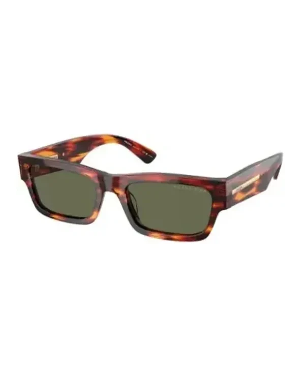 Lunettes de soleil Prada PRA03S rectangle acétate écaille de tortue