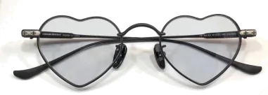 Lunettes de soleil Chrome Hearts Beam cœur métal noir — vue 2