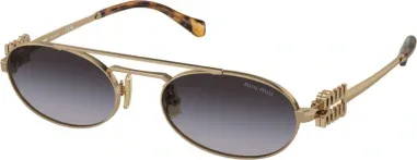 Lunettes de soleil Miu Miu MU54ZS - Monture métal doré et écaille