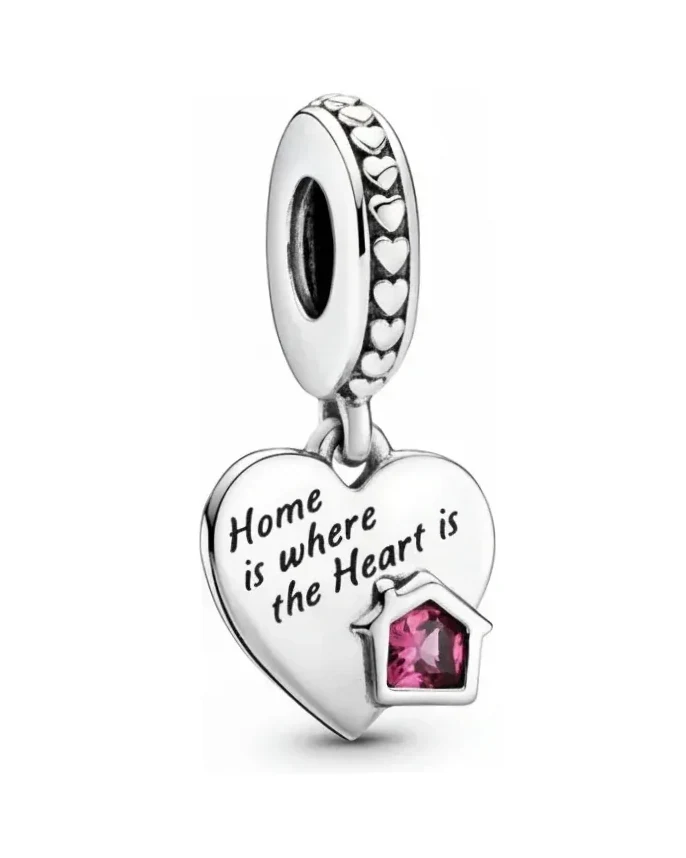Charm Pandora Cœur Ma Maison Adorée argent 925 unisexe