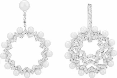 Boucles d'oreilles Asymétriques Up And Down APM Monaco