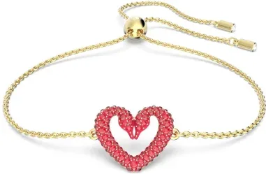 Bracelet Una Petit Cœur Rouge Swarovski