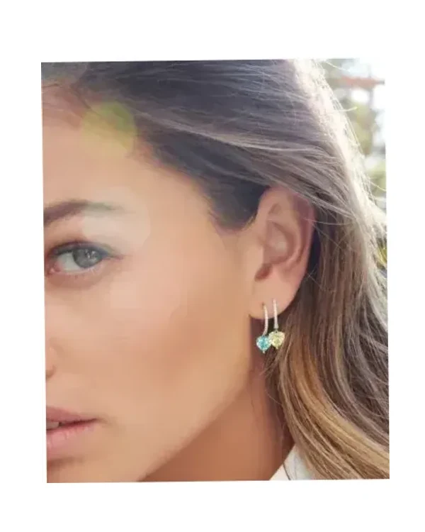Boucles d'oreilles APM Monaco argent 925 oxyde de zirconium argenté femme