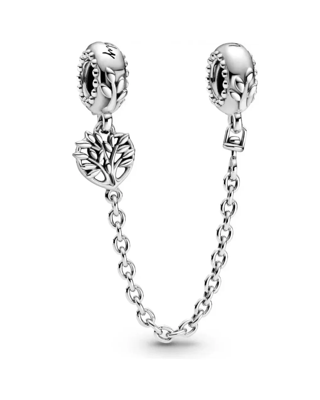 Charm Pandora Chaîne de Confort Arbre de Vie Cœur Argent 925 Femme