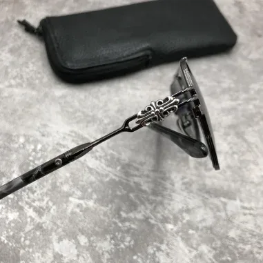 Lunettes de soleil Chrome Hearts Ripping - Aviateur métal — vue 5