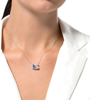 Collier Dancing Swan - Pendentif Cygne Swarovski — vue 5