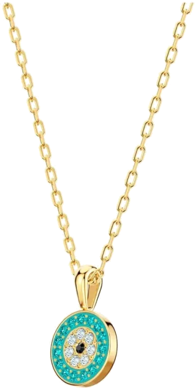 Collier Swarovski Luckily - Œil de Protection Turquoise — vue 2