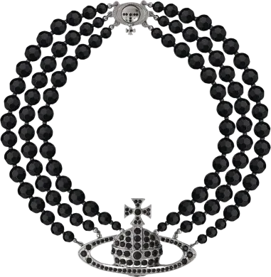 Collier Vivienne Westwood Choker Three Row Relief