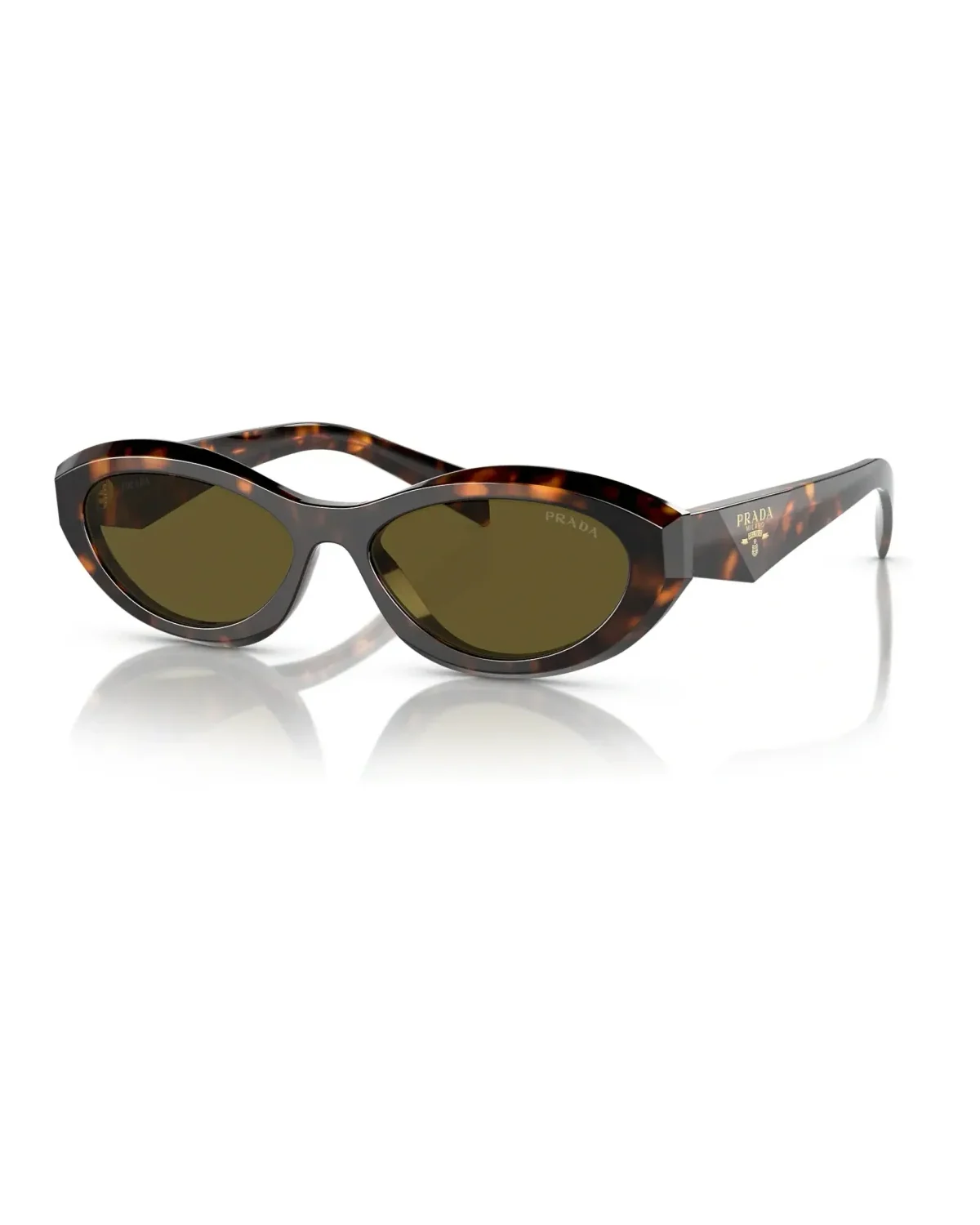 Lunettes de soleil Prada PR26ZS ovales acétate écaille de tortue