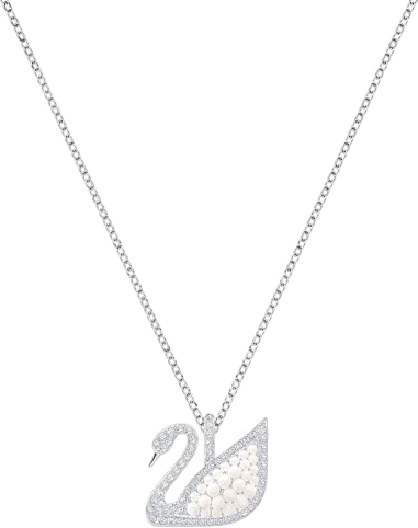 Collier Swarovski Iconic Swan - Rhodium et Cristaux Blancs