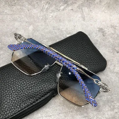 Lunettes de soleil Chrome Hearts Ripping - Aviateur métal — vue 17