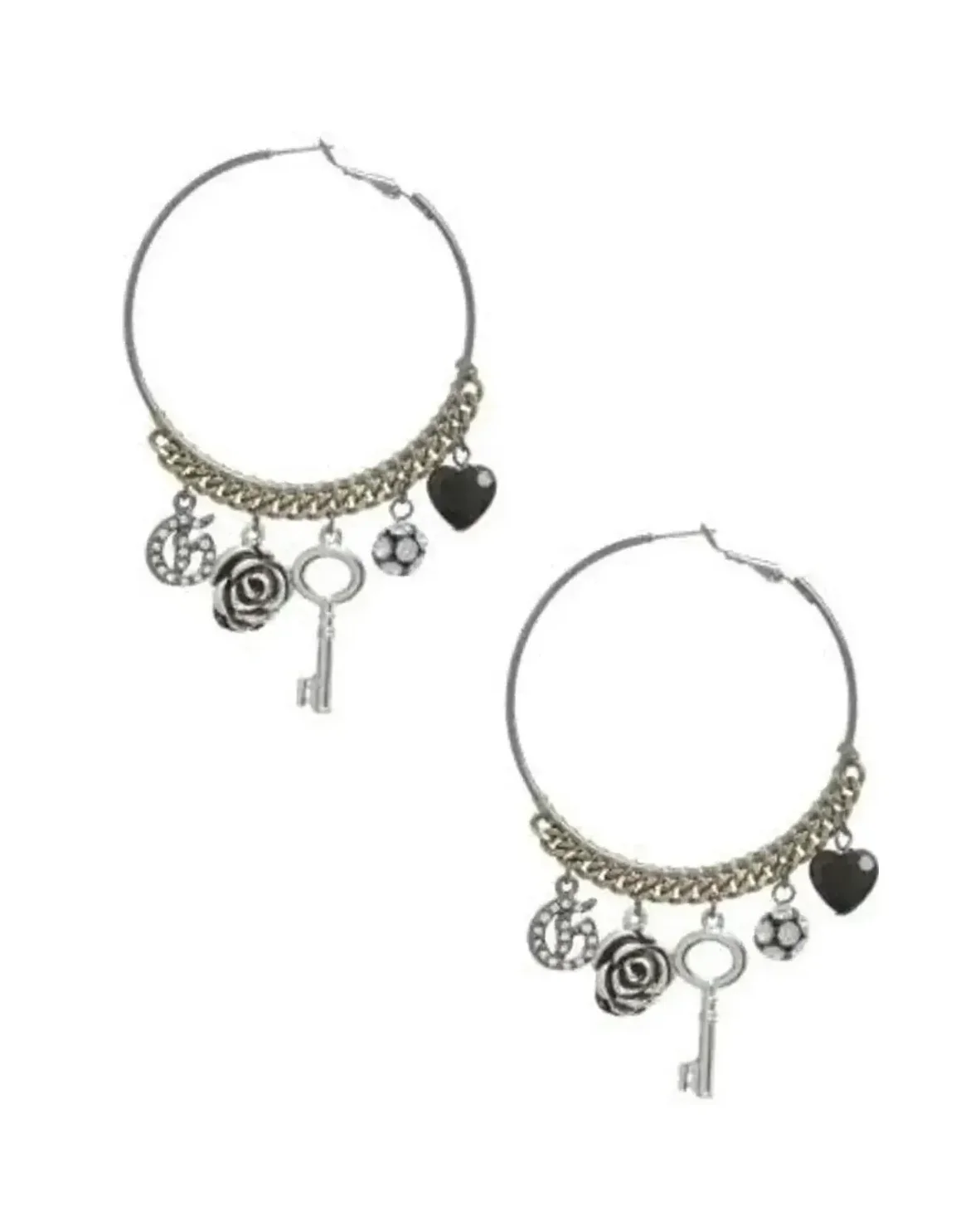Boucles d'oreilles Guess acier inoxydable femme