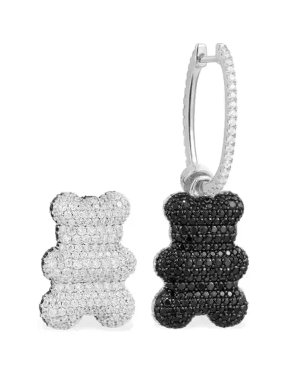 Boucle d'oreille APM Monaco Yummy Bear argent 925 bicolore zirconium