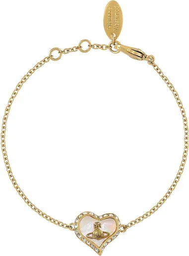 Bracelet Petra Bas Relief Nacre Doré Jaune