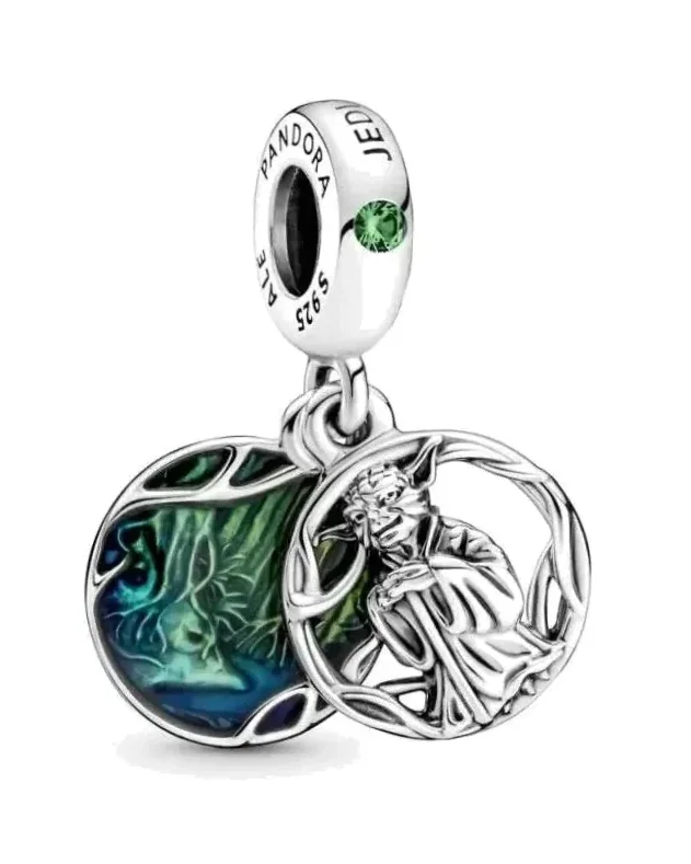Charm Pandora Star Wars Yoda Argent 925 Vert Femme