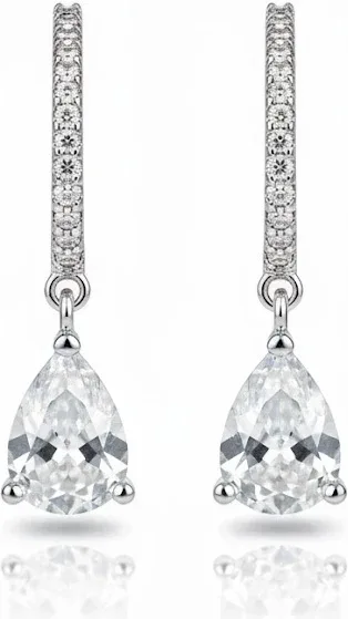 Créoles APM Monaco Argent 925 et Zirconiums