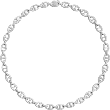 Collier Chaîne Maille Marine APM Monaco Argent 925