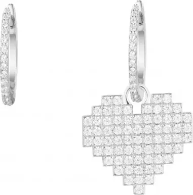 Boucles d'oreilles Asymétriques Cœur APM Monaco