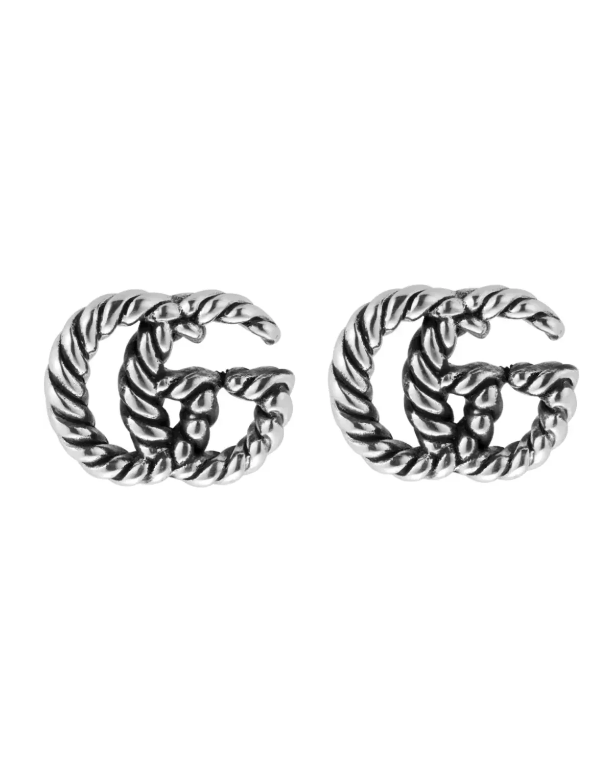 Boucles d'oreilles Gucci Marmont argent 925 gris femme