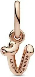 Charm Pendant Alphabet Lettre V Manuscrite Pandora — vue 2