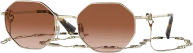 Lunettes de soleil Valentino Garavani VA2040 Hexagonales avec chaîne — vue 6
