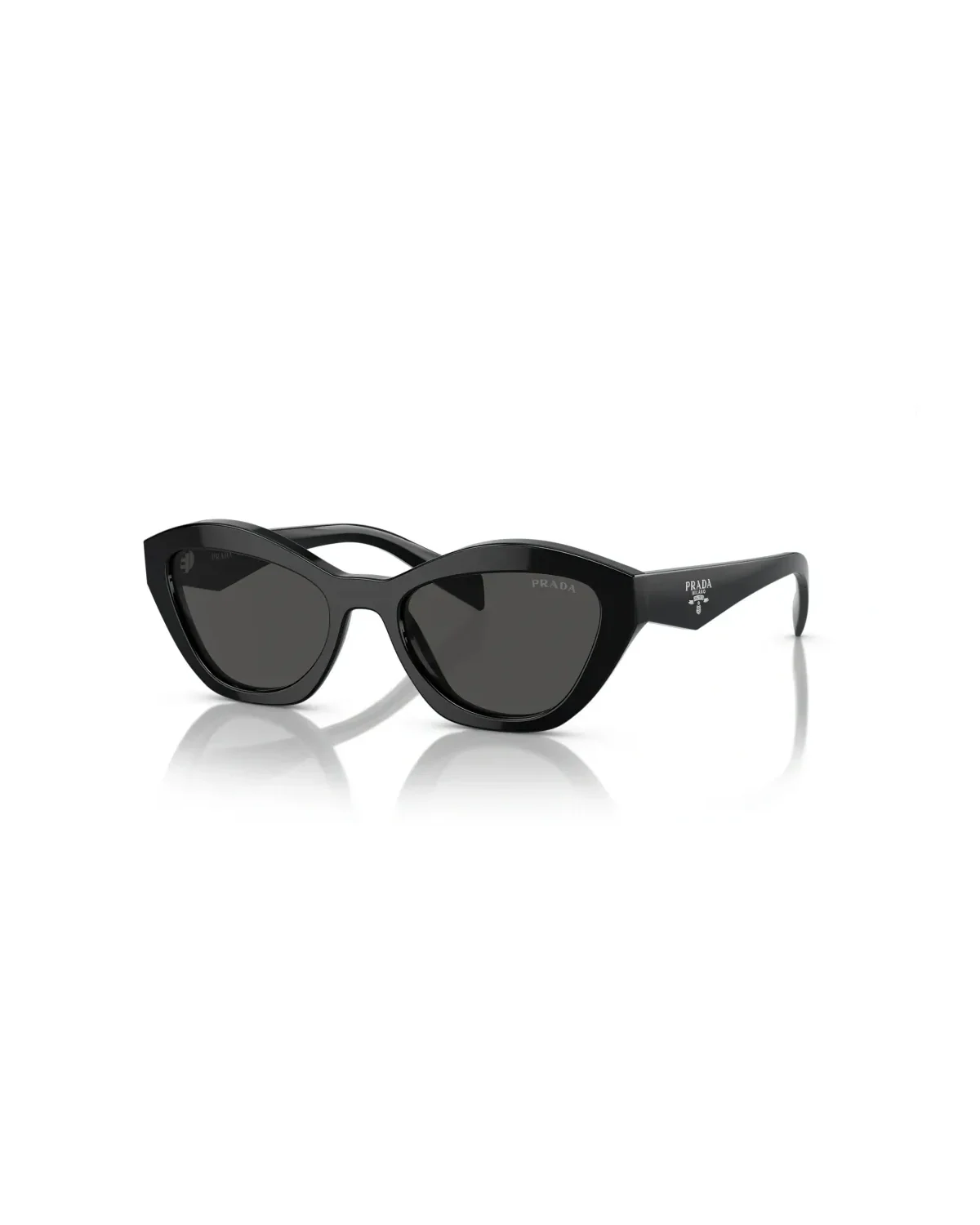 Lunettes de soleil Prada PRA02S œil de chat acétate noir