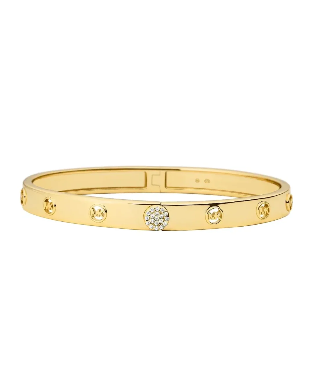 Bracelet Michael Kors argent plaqué or jaune cristaux zirconium femme