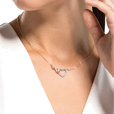 Collier Swarovski Infinity — vue 4
