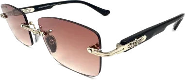 Chrome Hearts Deep II - Lunettes de soleil rectangulaires