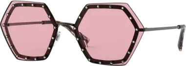 Lunettes de soleil Valentino Garavani VA2035 Ruthenium — vue 3