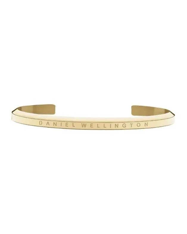 Bracelet Daniel Wellington Classic jonc acier doré jaune femme