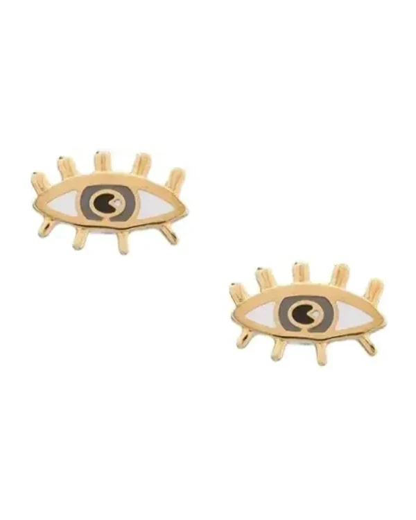 Boucles d'oreilles Marc Jacobs acier inoxydable doré femme