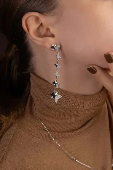 Boucles d'oreilles Drop Météorites APM Monaco — vue 2