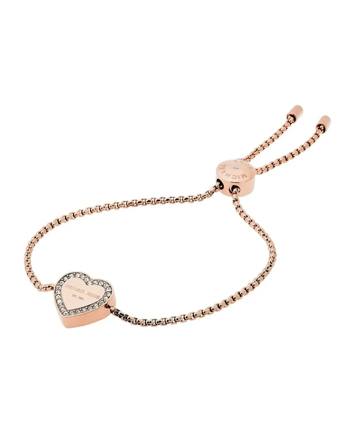 Bracelet Michael Kors Heritage acier plaqué or rose femme