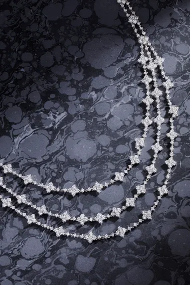 Collier Éclat Triple Chaînes APM Monaco — vue 2