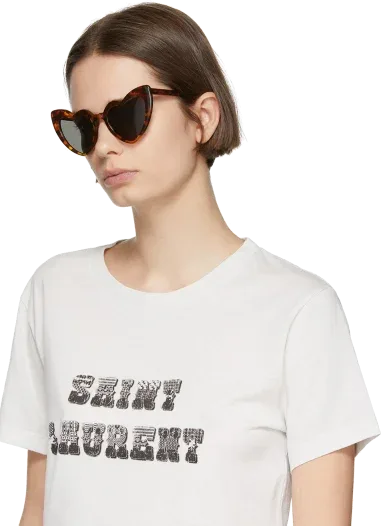 Lunettes de soleil Saint Laurent New Wave Loulou — vue 10
