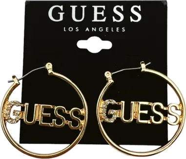 Boucles d'oreilles rondes Guess plaqué or — vue 2