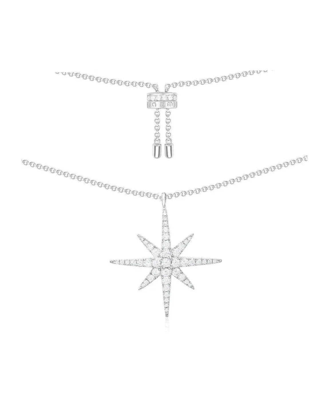 Collier APM Monaco Météorites argent 925 zirconium femme
