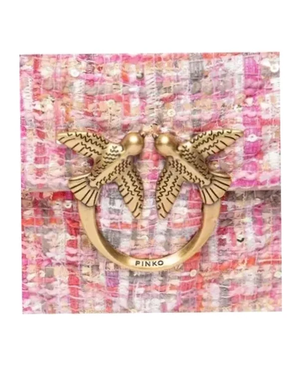 Sac à main Pinko Love Baby Puff Chevron Lux textile multicolore