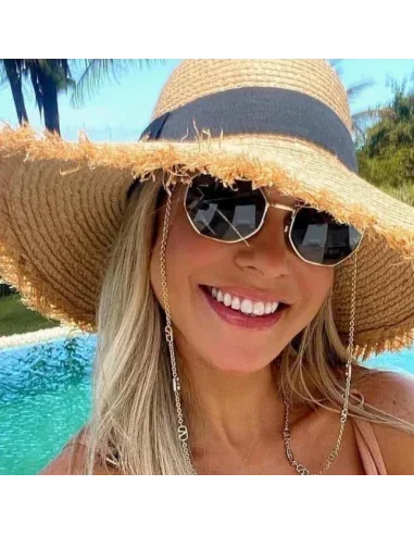 Lunettes de soleil Valentino Garavani VA2040 Hexagonales avec chaîne — vue 4