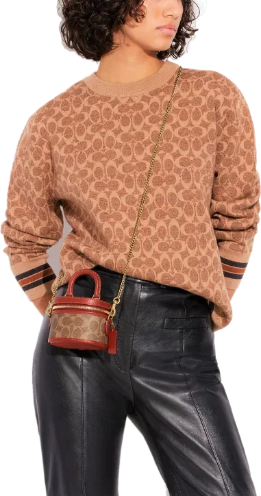 Sac à bandoulière Coach Trail en toile signature — vue 4