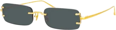 Lunettes de soleil Linda Farrow Taylor - Monture plaquée or