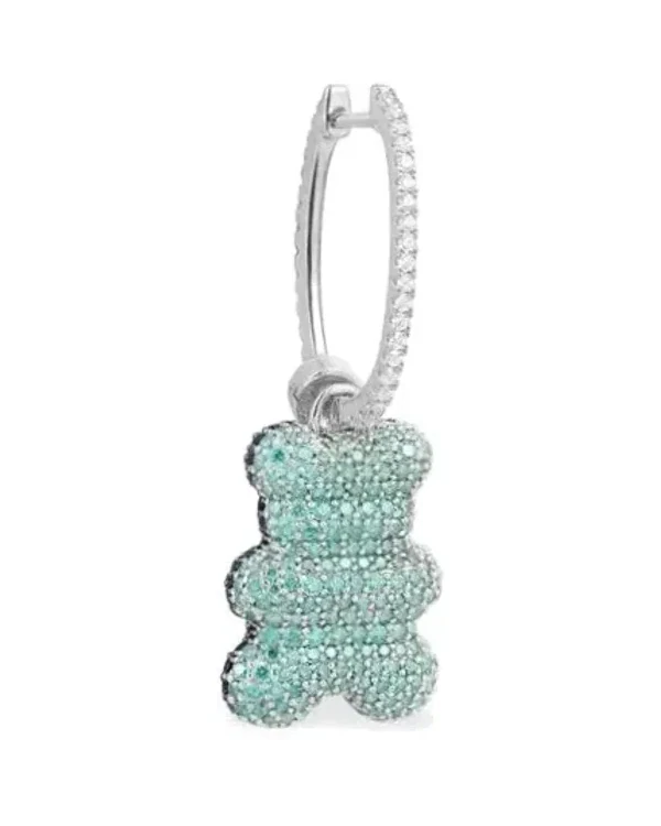 Boucle d'oreille APM Monaco Yummy Bear Argent 925 Turquoise